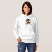 Sneeuwknuffel Glitter Sneeuwman Hoodie (Voorkant volledig)