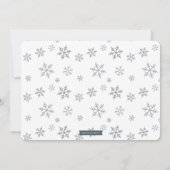 Sneeuwkoekjes en cacaowinter Foto Birthday Party Kaart (Achterkant)