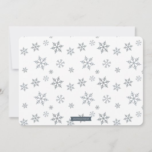 Sneeuwkoekjes en cacaowinter Foto Birthday Party Kaart (Achterkant)