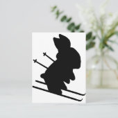 sneeuwkonijn briefkaart (Staand voorkant)