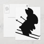 sneeuwkonijn briefkaart (Voorkant / Achterkant)