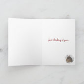 Sneeuwkonijn denkt aan je kaart (Binnen)