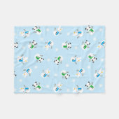 Sneeuwkonijnen en sneeuwpanda's fleece deken (Voorkant (Horizontaal))