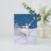 Sneeuwkoningin Ballerina  Briefkaart (Staand voorkant)