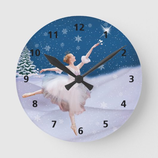 Sneeuwkoningin Ballerina klok (Voorkant)