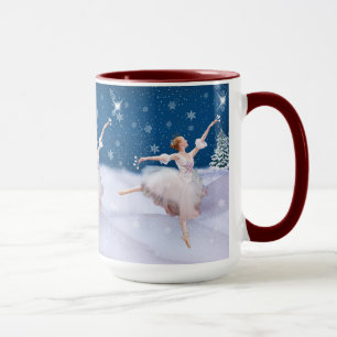 Sneeuwkoningin Ballerina, Star, Snowflakes, Mok