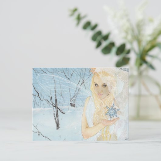 Sneeuwkoningin Briefkaart (Staand voorkant)