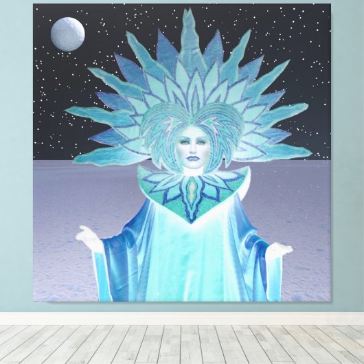 Sneeuwkoningin Canvas Afdruk (Insitu (Houten vloer))