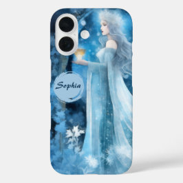 Sneeuwkoningin Fantasy Art - Mystieke Winter Godin iPhone 16 Hoesje