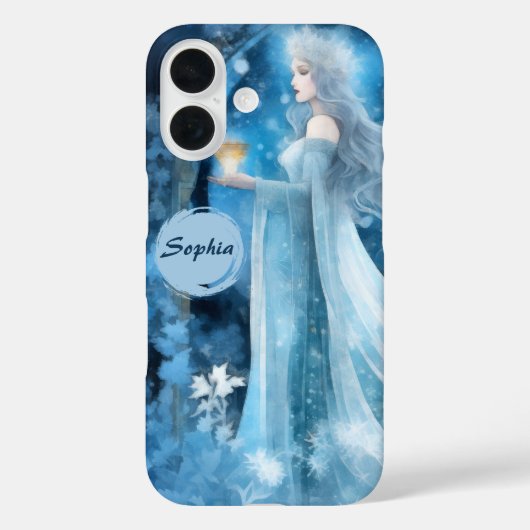 Sneeuwkoningin Fantasy Art - Mystieke Winter Godin Case-Mate iPhone Case (Achterkant)