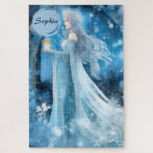 Sneeuwkoningin Fantasy Art - Mystieke Winter Godin