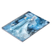 Sneeuwkoningin Fantasy Art - Mystieke Winter Godin Notitieboek (Linkerzijde)