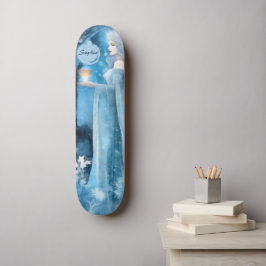 Sneeuwkoningin Fantasy Art - Mystieke Winter Godin Persoonlijk Skateboard