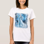 Sneeuwkoningin Fantasy Art - Mystieke Winter Godin T-shirt (Voorkant)