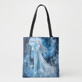 Sneeuwkoningin Fantasy Art - Mystieke Winter Godin Tote Bag (Voorkant)