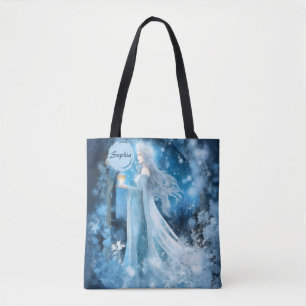 Sneeuwkoningin Fantasy Art - Mystieke Winter Godin Tote Bag