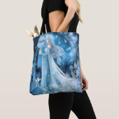 Sneeuwkoningin Fantasy Art - Mystieke Winter Godin Tote Bag (Dichtbij)