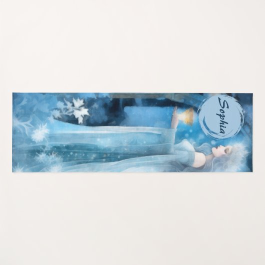 Sneeuwkoningin Fantasy Art - Mystieke Winter Godin Yogamat (Voorkant (horizontaal))