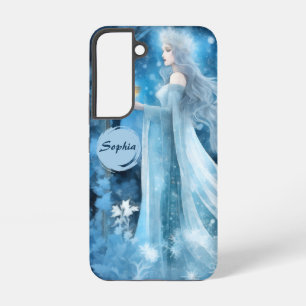 Sneeuwkoningin Fantasy Kunst – Mystieke Wintergodi Samsung Galaxy Hoesje