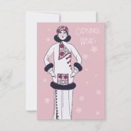  sneeuwkoningin gepersonaliseerde kerst bedankkaart