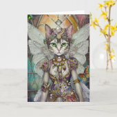Sneeuwkoningin Kat van de Vlinder Vleugel Brigade Kaart (Gele Bloem)