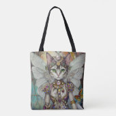 Sneeuwkoningin Kat van de Vlinder Vleugel Brigade Tote Bag (Achterkant)