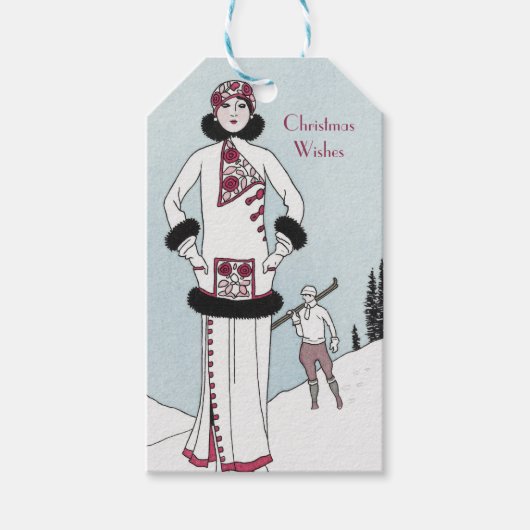  Sneeuwkoningin Kerst Cadeaulabel (Voorkant)