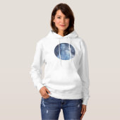 Sneeuwkoningin Kerst Fantasie Kunstwerk Hoodie (Voorkant volledig)