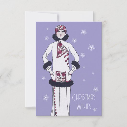  Sneeuwkoningin Kerst Kaart (Voorkant)