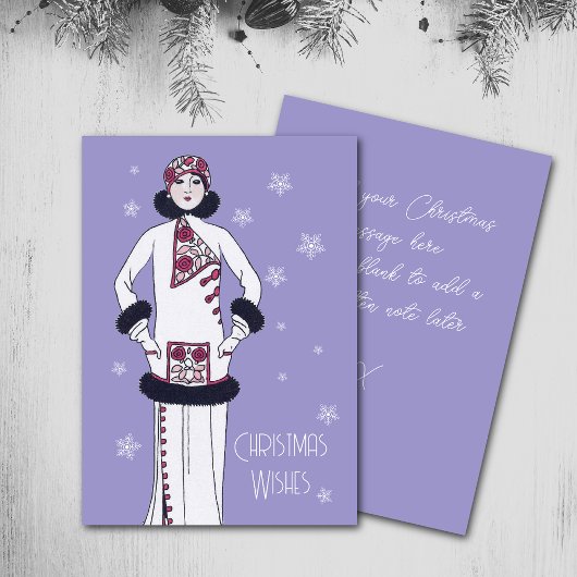 Sneeuwkoningin Kerst Kaart