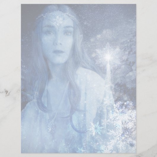 Sneeuwkoningin met kerstcadeaus (Voorkant)