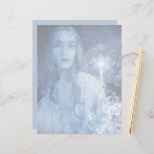 Sneeuwkoningin met kerstcadeaus