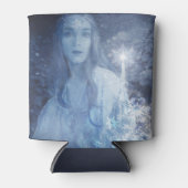 Sneeuwkoningin met kerstcadeaus blikjeskoeler (Voorkant)