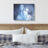Sneeuwkoningin met kerstcadeaus canvas afdruk (Insitu (Slaapkamer))