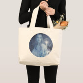 Sneeuwkoningin met kerstcadeaus grote tote bag (Voorkant (product))