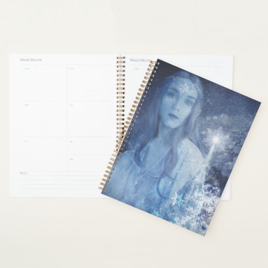 Sneeuwkoningin met kerstcadeaus planner (Display)