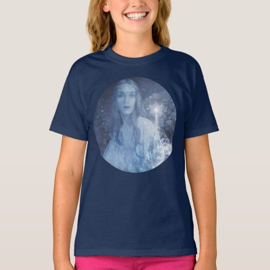 Sneeuwkoningin met kerstcadeaus t-shirt (Voorkant)