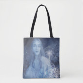 Sneeuwkoningin met kerstcadeaus tote bag (Voorkant)