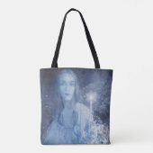 Sneeuwkoningin met kerstcadeaus tote bag (Achterkant)