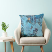 Sneeuwkoningin op de Night Dulac Fine Art Kussen (Stoel)