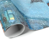 Sneeuwkoningin op de Night Dulac Illustratie van d Cadeaupapier (Rol Hoek)