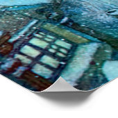 Sneeuwkoningin op de Night Dulac Illustratie van d Poster (Hoek)