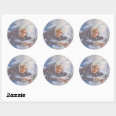 Sneeuwkoningin. Ronde Sticker (Vel)