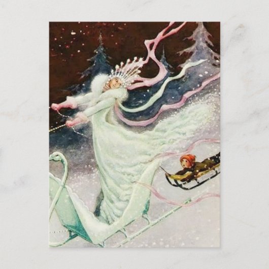  sneeuwkoningin Rudolf Koivu Briefkaart (Voorkant)