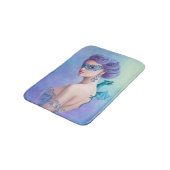 Sneeuwkoningin van Bath Mat in masker met blauwe d (Gekanteld)