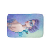 Sneeuwkoningin van Bath Mat in masker met blauwe d (Voorkant)