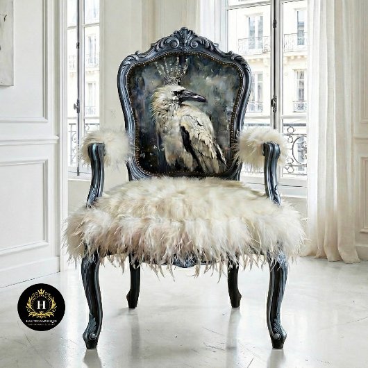 Sneeuwkoningin Winter Raaf Decoupage  Tissuepapier