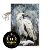 Sneeuwkoningin Winter Raaf Decoupage  Tissuepapier