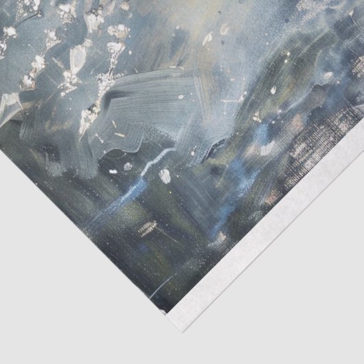 Sneeuwkoningin Winter Raven Decoupage Tissuepapier (Detail)