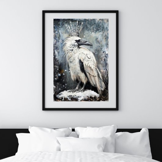 Sneeuwkoningin Winter Raven Decoupage Tissuepapier